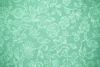 Green white flowers arts crafts - a silk screen free wallpaper