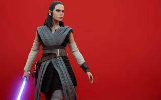 Woman lightsaber japanese armor red - unreal engine 5 quality free wallpaper