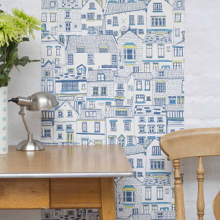 Table lamp vase flowers city - art free wallpaper