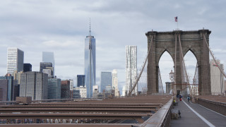 Bridge cityscape people skyline ruins - the sidewalk free wallpaper