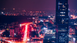City night lights street bridge - elsa bleda free wallpaper