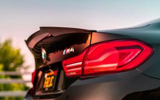Tail lights car sky trees - an ultrafine free wallpaper for desktop