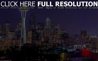 City skyline full moon click - deconstructivism free wallpaper