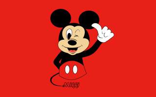 Mickey mouse waving smiling red - pixar and disney animation free wallpaper