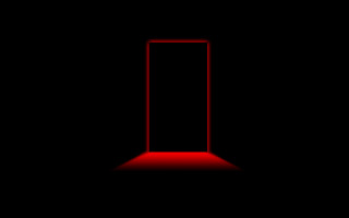 Red door open dark room - eden box free wallpaper