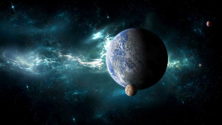 Planet two planets stars bright - two planet free wallpaper