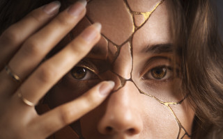 Woman wire face hands blurry - a wire free wallpaper