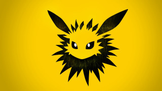 Yellow sunflower pikachu shock art - background free wallpaper