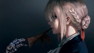 Girl ponytail glove blue jacket - a glove free wallpaper
