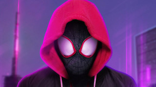 Spiderman mask red hoodie purple - a red hoodie free wallpaper