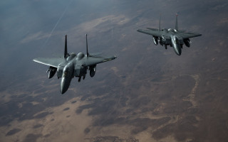 Military jets desert mountain smoke - daren bader free wallpaper