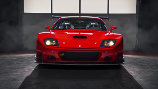 Red sports car garage white 2 - a white light free wallpaper