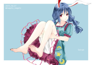 Bluehair blueDress animegirl animalEars star - blue hair free wallpaper