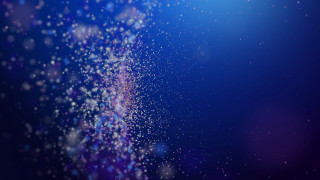 Blurry blue background white stars 2 - constant permeke free wallpaper