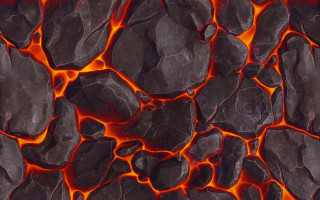 Lava rock wall embers glowing - lava free wallpaper