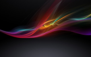 Colorful abstract background black white 3 - wave free wallpaper