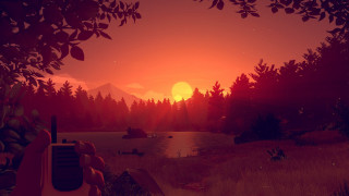 Red sunset gun forest animals - a few animal free wallpaper