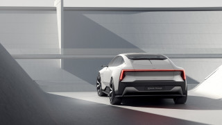 White car driving ramp building - epsylon point free wallpaper