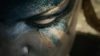 Close up painted face eye - painted free wallpaper