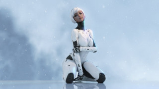 Eve rider astronaut snow starry - a white helmet free wallpaper