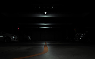 Dark parking garage night cinematic - night time free wallpaper
