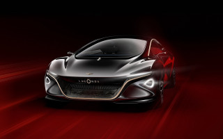 Car red light black background - a car free wallpaper