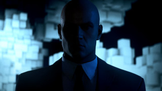 Man suit tie cube wall - dramatic cinematic lighting free wallpaper
