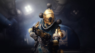 Space suit man gun glove - warframe armor free wallpaper