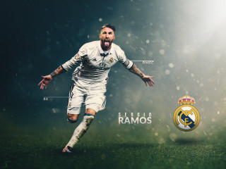 Man white uniform kicking soccer 4 - realism free wallpaper