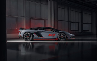 Grey sports car garage red 4 - a garage free wallpaper