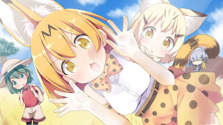 Anime girls field grass trees 4 - ayo free wallpaper