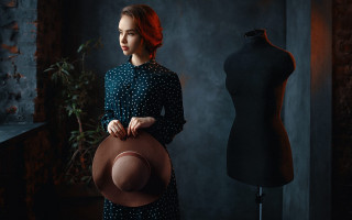 Woman dress hat mannequin starry - anka zhuravleva free wallpaper