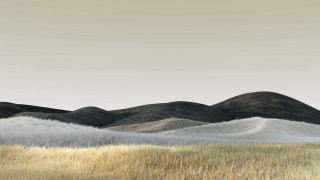 Mountain range grass trees sky - grass and trees free wallpaper