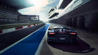 Black sports car race track - a black sports car free wallpaper for desktop
