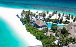 Tropical resort pool beach ocean - tropical free wallpaper