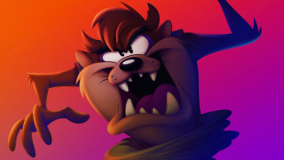 Cartoon big mouth fangs spikes - loony toon free wallpaper