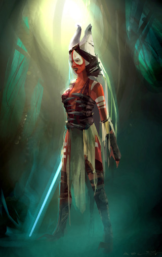 Woman costume sword dark forest 2 - aleksi briclot free wallpaper
