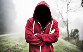 Red hoodie male portrait field - a red hoodie free wallpaper