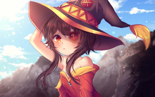 Woman hat dress yellowribbon anime - a yellow ribbon free wallpaper