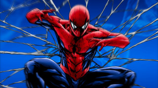 Spiderman sitting digital art comic - a spider man free wallpaper