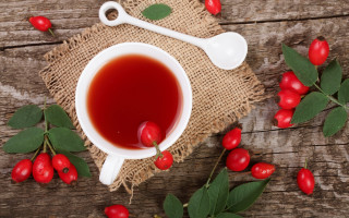 Tea spoon berries leaves outdoors - a spoon free wallpaper