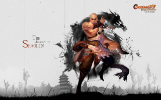 Man sword dragon demon white - dai jin free wallpaper