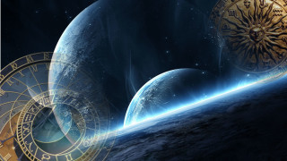 Space station clock planet star - a space station free wallpaper