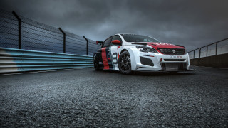 White car red stripes race - de stijl free wallpaper