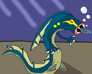 Blue dragon cartoon yellow eyes - a cartoon free wallpaper