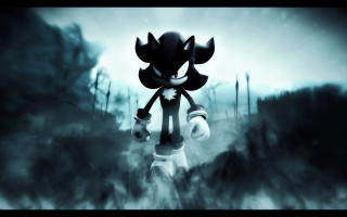 Cartoon character walking forest dark - a field of grass and trees free wallpaper