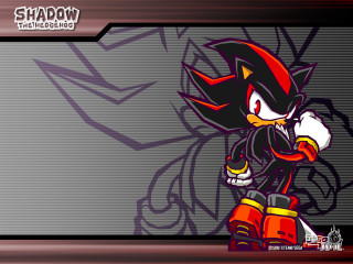 Cartoon character red black face - tail free wallpaper