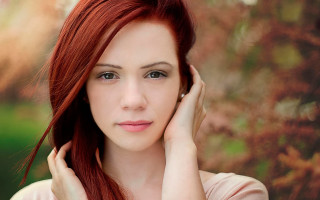 Aramenta dianthe vail red hair - a picture free wallpaper