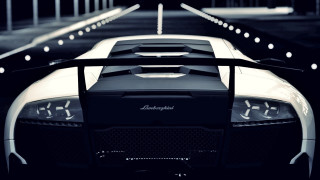 White sports car night parking 8 - andrew law free wallpaper