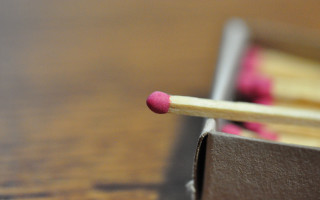 Matchstick closeup wooden table macro - a wooden surface free wallpaper